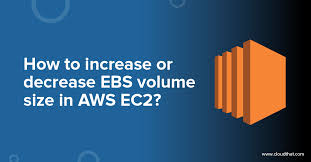 resize ebs volume size in aws ec2