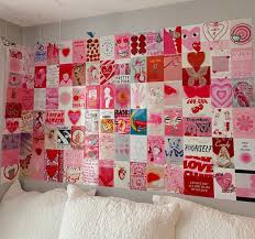 Preppy Pink Aesthetic Wall Collage Kit