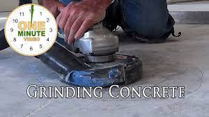 grinding concrete you