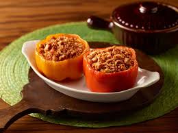 Top each stuffed pepper with about a tablespoon of pizza sauce. Stuffed Peppers American Heart Association Recipes