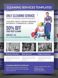 cleaning flyer templates in psd