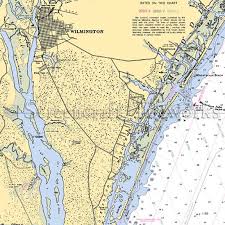 North Carolina Carolina Beach Ii Nautical Chart Decor