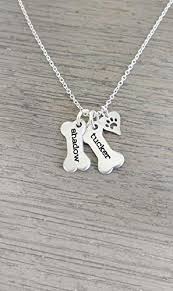 Now there is nothing to worry about. Amazon Com Personalized Dog Bone Necklace With Dog Paw Charm Handmade