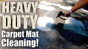 heavy mat cleaning with a pressure