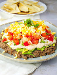 7 layer taco dip healthy low calorie