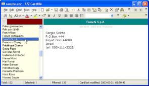 Address Book Software Azz Cardfile