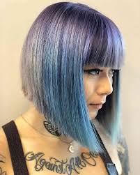 blue and purple hair