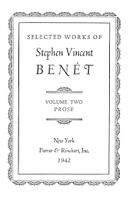 Stephen Vincent Benét Volume