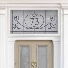 Pierre Art Nouveau House Number Purlfrost