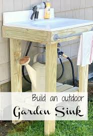 how to build a diy outdoor sink