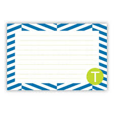 Perspective Personalized Double Sided Recipe Cards Set Of 24