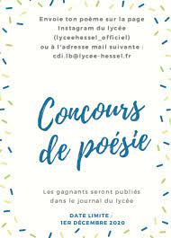Concours de poésie - CDI page d'accueil - Lycée Stéphane Hessel