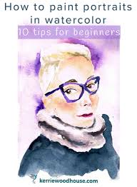 how to paint a portrait in watercolor