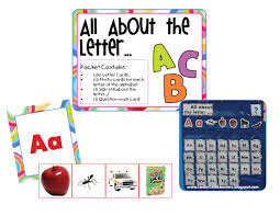 Lanies Little Learners All About The Letter Pocket Chart