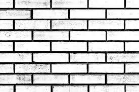 Black Thin Line Art Brick Wall Flat