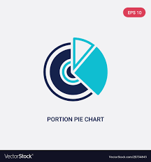 Two Color Portion Pie Chart Icon From Business