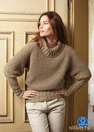 Вязаный свитер женский спицами » Ниткой - вязаные вещи для вашего дома,  вязание крючком, вязание спицами, схемы вязания