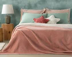 Double Bed Blanket Plain Soft Cotton