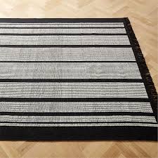 calia black and white striped area rug