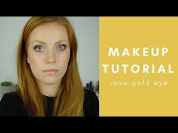 rose gold eye tutorial makeup for
