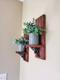 Wood Wall Decor Hanging Plant Holder