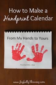 How To Make A Handprint Calendar