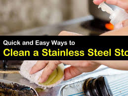 to clean a stainless steel stove