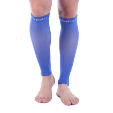 Details About Doc Miller Calf Compression Sleeve 30 40 Mmhg Varicose Veins Leg Support Blue