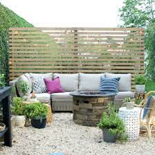 Modern Rustic Outdoor Privacy Screen