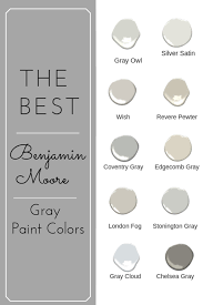 benjamin moore gray paint colors