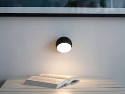 lou rechargeable portable wall light black