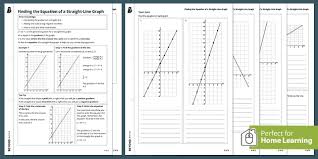 Finding The Equation Of A Straight