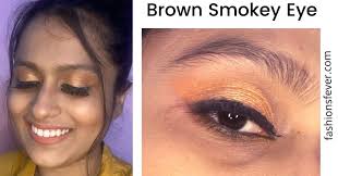 brown smokey eye makeup look tutorial