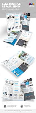 Electronic Repair Shop Trifold Brochure Fully Editable Professional