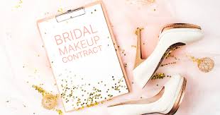 bridal makeup contract free tameplate