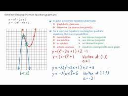 8 2 Solve Quadratic Quadratic System