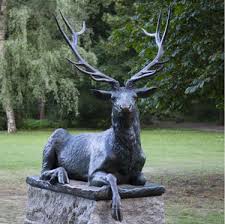 Outdoor Bronze Garden Deer Sculpture