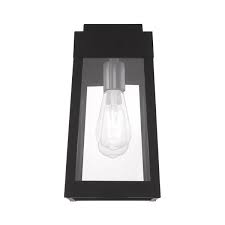 light black outdoor wall sconce