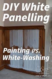 painting vs whitewashing panelling