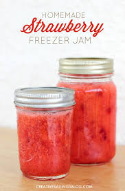 strawberry freezer jam homemade
