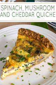 spinach mushroom quiche craving some