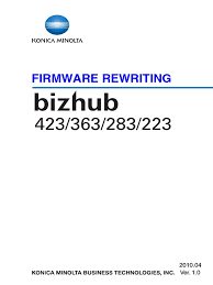 Download everything from print drivers, mobile app and user manuals. Konica Minolta Bizhub Firmware Update