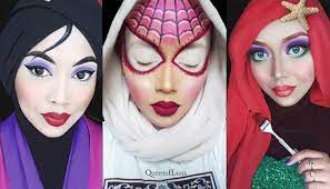 talented makeup artist uses her hijab