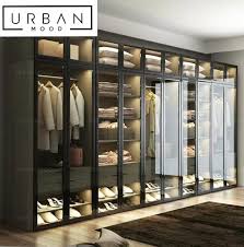 Gladys Modern Glass Wardrobe Lazada