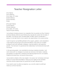 teacher resignation letter 18