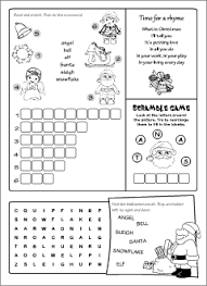Younger children (prek and kindergarten) can always color the pictures even if they can't read. Christmas Printables English For Kids
