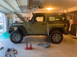 She Went Vertical Today 3 Inch Lift Installed Wrangler