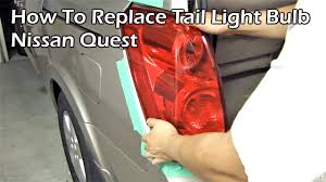 How To Replace Brake Light Bulb Nissan Quest
