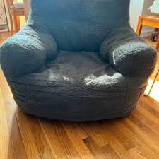 large faux fur bean bag chair
