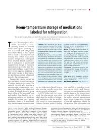 room rature storage of cation